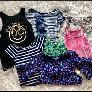 Girl’s - Size 8 - Lot of Justice Tops